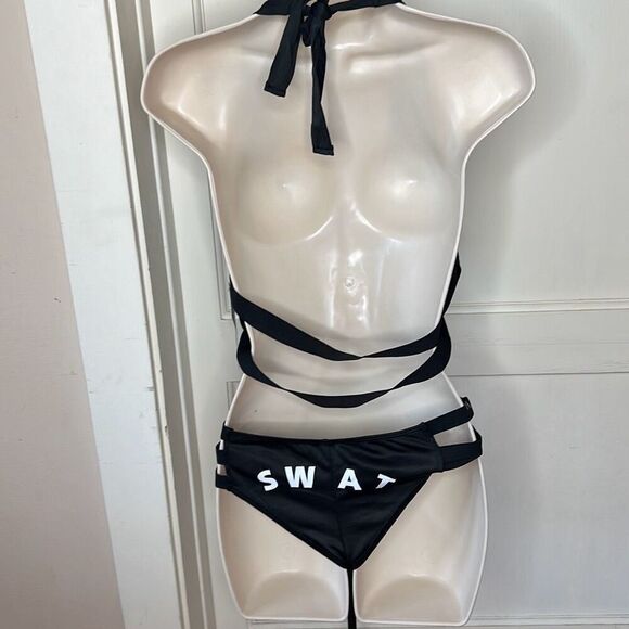 Dreamgirl Swat Me Sexy Halloween Costume Nwt Cop Cosplay One Size 3 piece - Picture 4 of 7